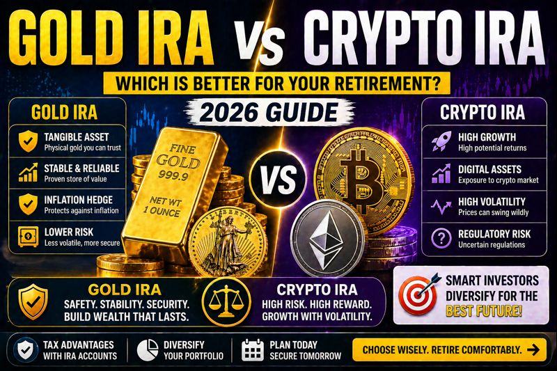 Gold IRA vs Crypto IRA