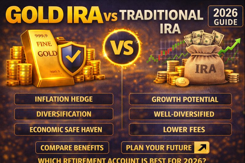 Gold IRA vs Traditional IRA (2026)