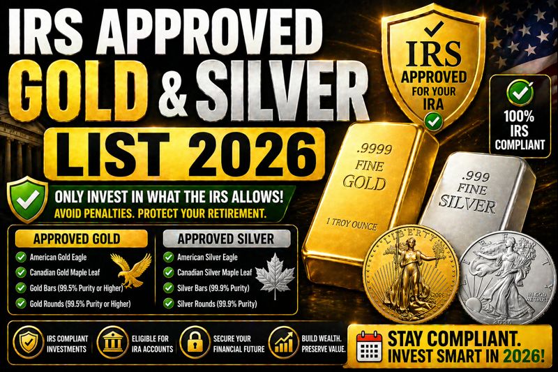 IRS Approved Gold and Silver List 2026