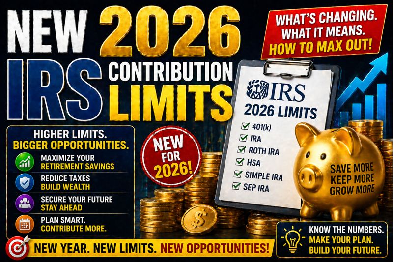 New 2026 IRS Contribution Limits