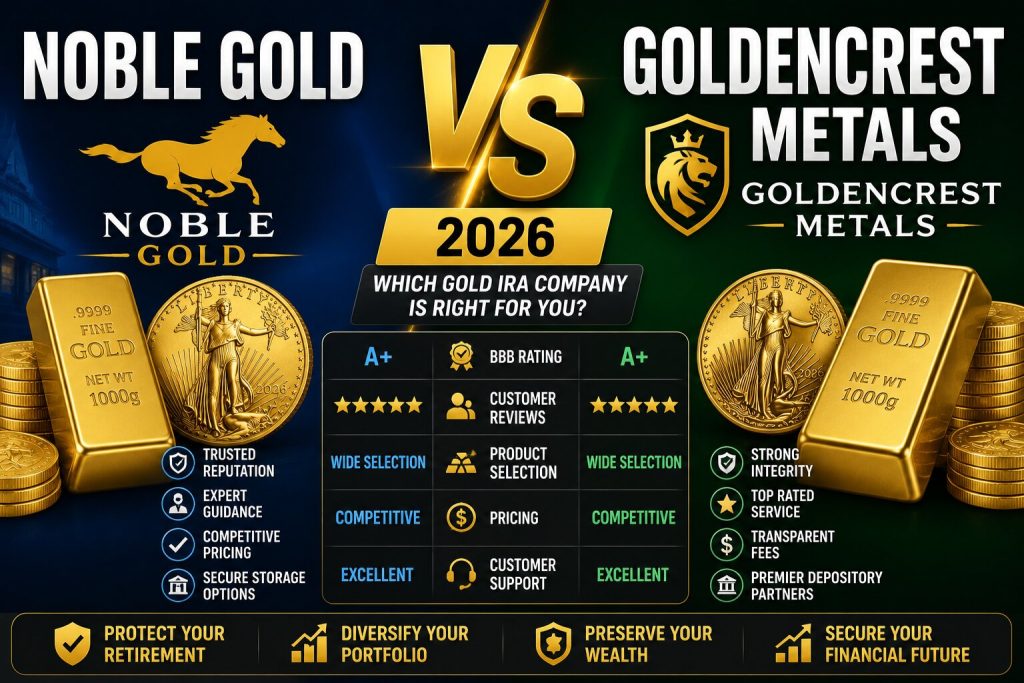 Noble Gold vs GoldenCrest Metals