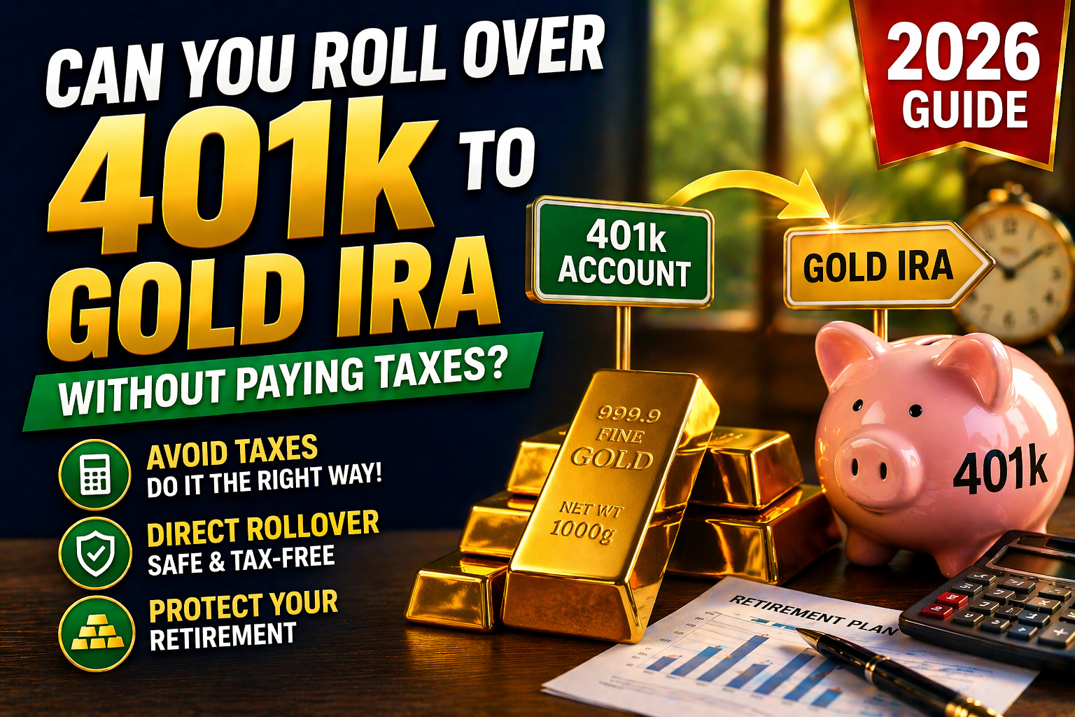 Roll Over 401k to Gold IRA Without Paying Taxes